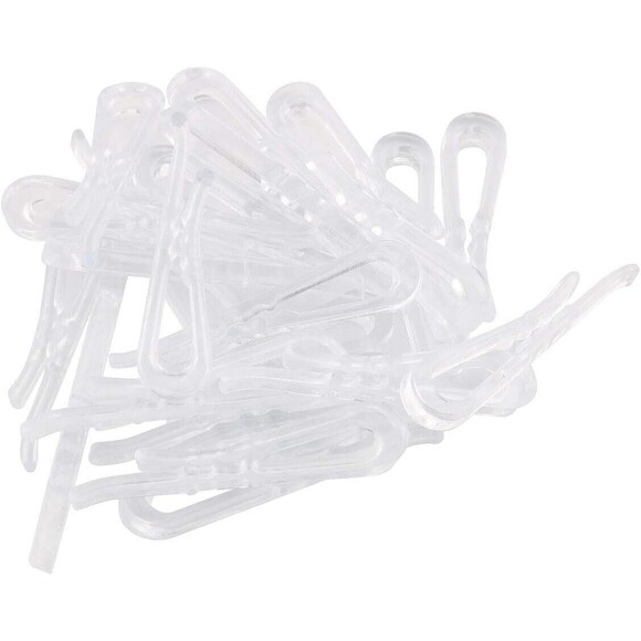 1,000 Pcs Clear Plastic Alligator Clips - Clear 1"-7/16'' Clothes Folding Clips - Picture 4 of 11
